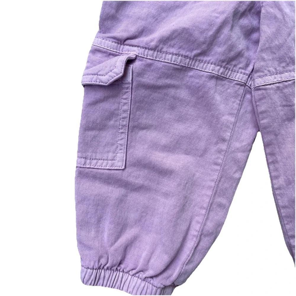Cat & Jack Toddler Girls Pink Cargo Jogger Pants 2T Elastic Waist‎ Casual